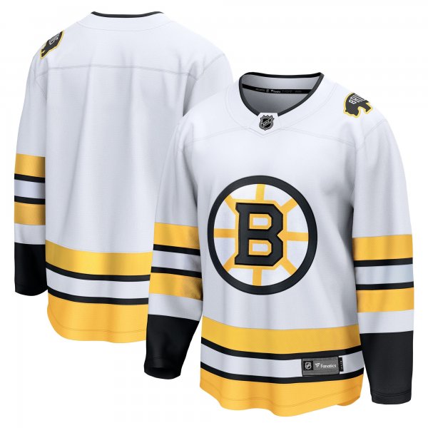 Men's Boston Bruins White Away Breakaway Jersey