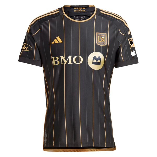 adidas Ryan Raposo LAFC Home 2025 Jersey w/ MLS + Apple TV + Ford Patches (Black/Gold)
