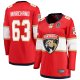 Women's #63 Brad Marchand Florida Panthers 2025 Stanley Cup Final Home Breakaway Player Red Jersey