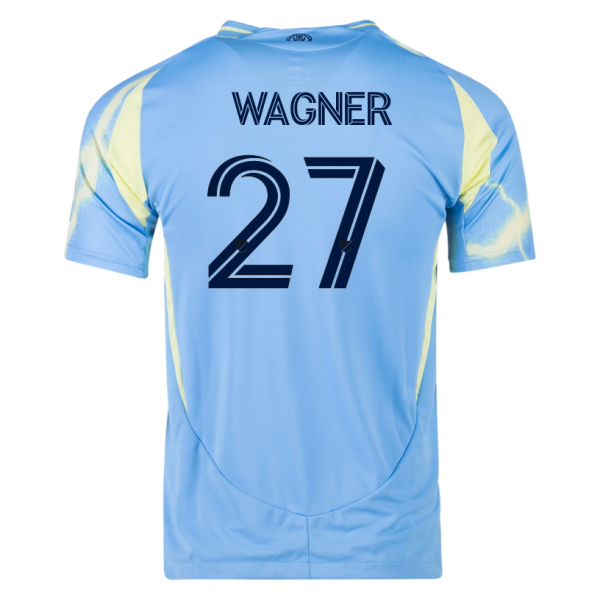 adidas Philadelphia Union Kai Wagner Authentic Away Jersey 25/26 (Blue/Yellow)