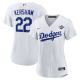 Women's Los Angeles Dodgers #22 Clayton Kershaw Nike White 2025 World Series Home Player Jersey