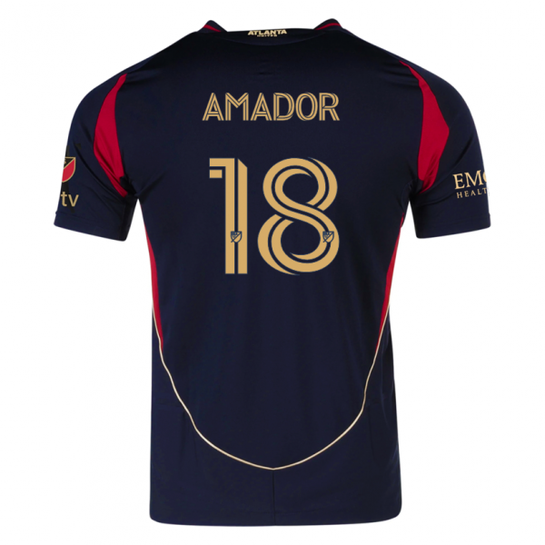 adidas Pedro Amador Atlanta United Home Jersey w/ MLS Patches 25/26 (Red/Black)