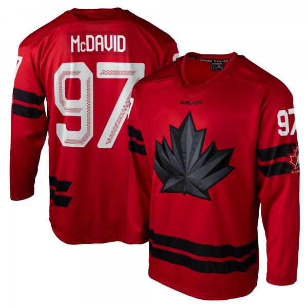 Men's #97 Connor McDavid Red Hockey Canada 2026 Jersey